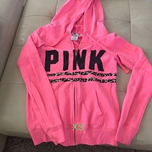 X-small PINK Victoria’s Secret. Like new in pretty pink.
